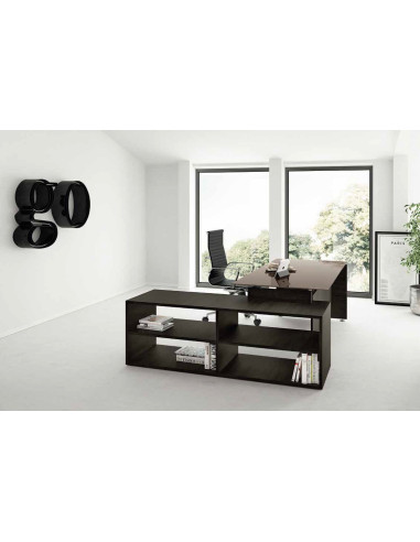BUREAU DROIT en verre GO