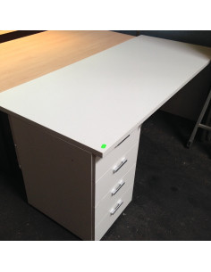 Bureau 180 cm avec caisson porteur - seconde main -... 2