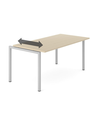 Bureau droit NOVA U SLIDE NARBUTAS - plateau...