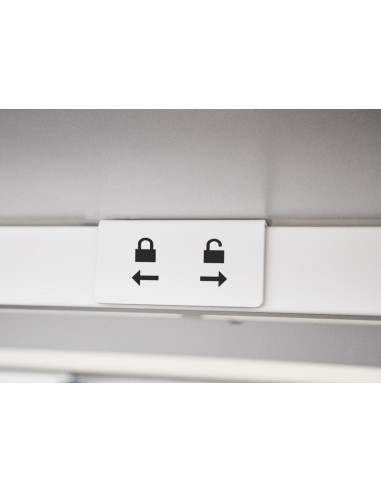 Bureau droit NOVA U SLIDE NARBUTAS - plateau...