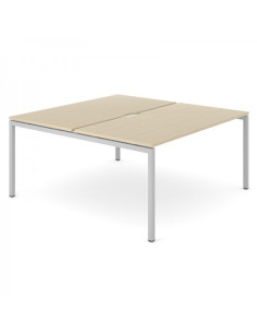 Bureau bench NOVA U SLIDE NARBUTAS - 2 postes - plateau...