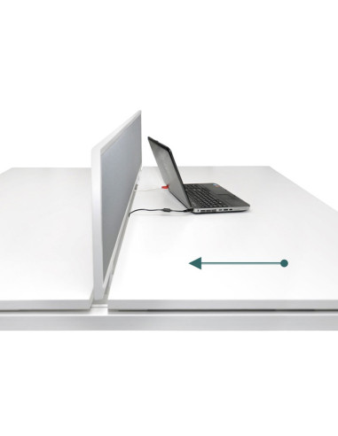 Bureau bench NOVA U SLIDE NARBUTAS - 4 postes -...