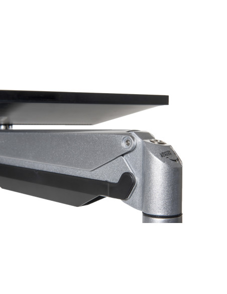 Bras d’écran SMART OFFICE 12 - métal gris - pour 2 écrans