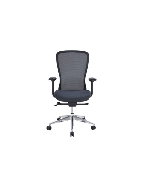 Fauteuil ergonomique CONFORT - assise à ressorts - dossier résille - mécanisme synchrone - translation assise - accoudoirs 4D