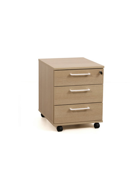 Caisson de bureau OPTIMA NARBUTAS - mélaminé - 2 ou 3 tiroirs - roulettes - plusieurs coloris