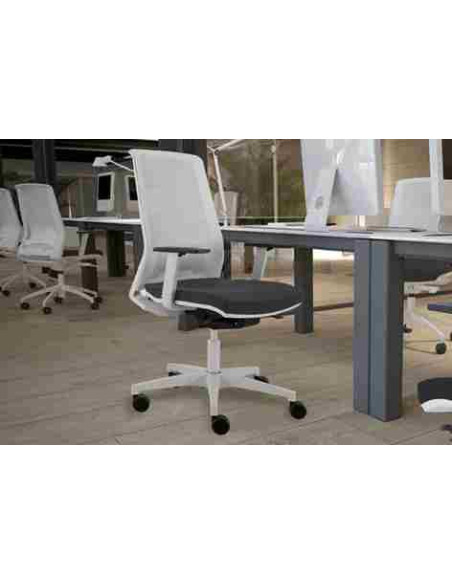 FAUTEUIL ERGONOMIQUE DUO BLANC