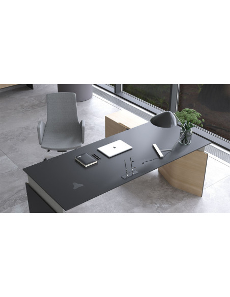 BUREAU DIRECTORIAL MOVE réglable en hauteur électriquement + CREDENCE