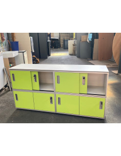 CREDENCE BASSE A PORTES COULISSANTES 2