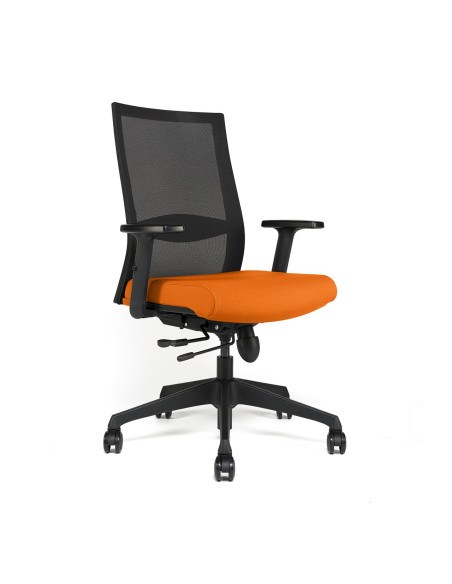 Siège TOOL - tissu - dossier résille - soutien lombaire réglable - plusieurs coloris - sans accoudoirs, 1D ou 3D