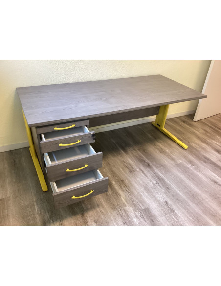 BUREAU AVEC CAISSON SUSPENDU