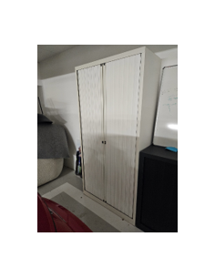 ARMOIRE HAUTE A RIDEAUX BLANCHE 2