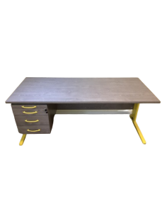 BUREAU AVEC CAISSON SUSPENDU