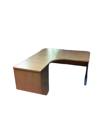 BUREAU COMPACT 140 X 120 cm + CAISSON