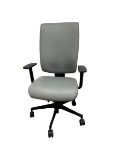 FAUTEUIL SIMILI CUIR GRIS