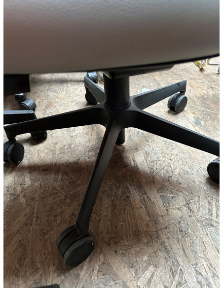 FAUTEUIL SIMILI CUIR GRIS