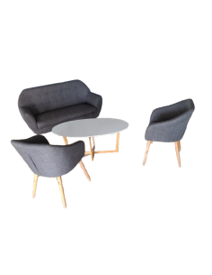ENSEMBLE UN CANAPE ET DEUX FAUTEUILS