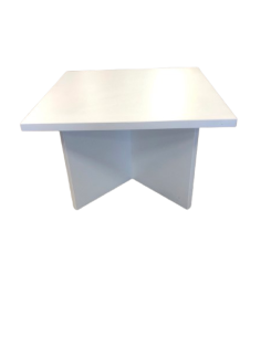TABLE BASSE CARREE BLANCHE