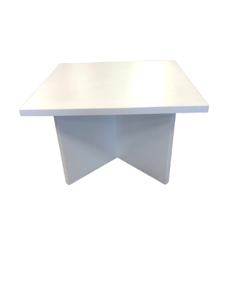 TABLE BASSE CARREE BLANCHE
