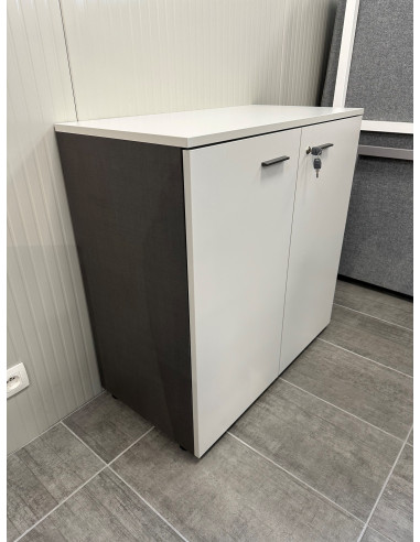 ARMOIRE BASSE GRIS CLAIR