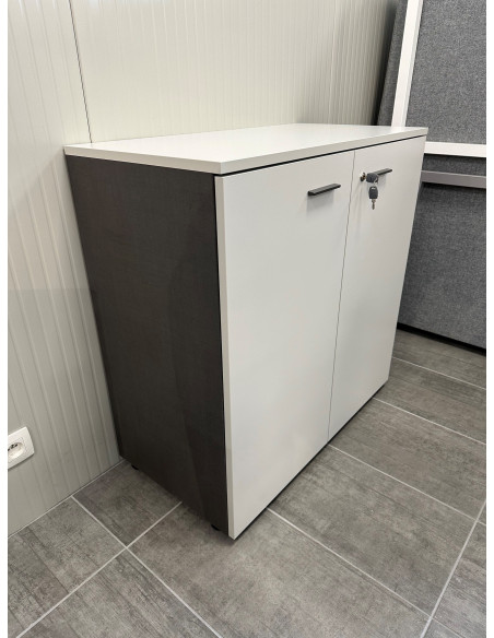 ARMOIRE BASSE GRIS CLAIR
