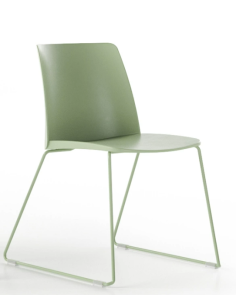 SIEGE VISITEUR POLYTHONE-L PIEDS LUGE