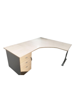 BUREAU ANGLE AVEC CAISSON