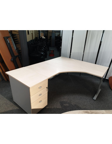BUREAU ANGLE AVEC CAISSON