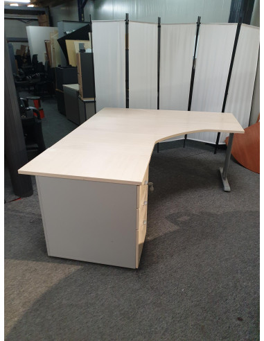BUREAU ANGLE AVEC CAISSON
