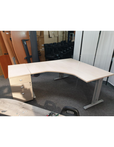 BUREAU ANGLE AVEC CAISSON