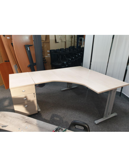 BUREAU ANGLE AVEC CAISSON
