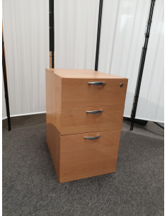 Caisson de bureau porteur à tiroirs bois - coloris... 2