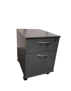 CAISSON SUR ROULETTES GRIS MARBRE