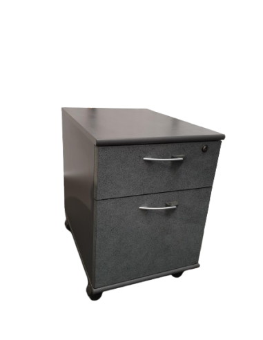 CAISSON SUR ROULETTES GRIS MARBRE