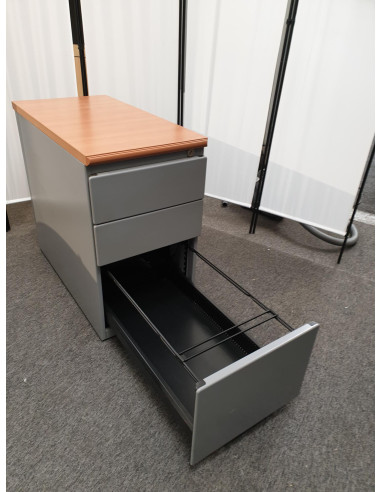 Caisson de bureau avec top bois - seconde main...