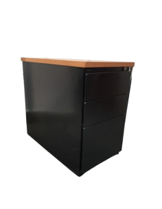 CAISSON HAUTEUR BUREAU NOIR