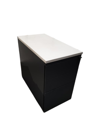 CAISSON HAUTEUR BUREAU METAL GRIS