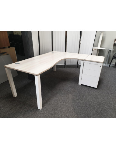 BUREAU COMPACT AVEC CAISSONS