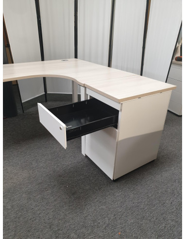BUREAU COMPACT AVEC CAISSONS