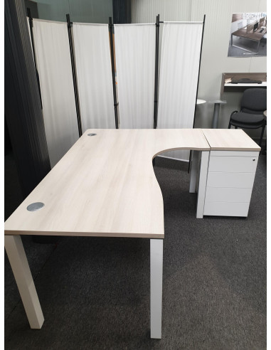 BUREAU COMPACT AVEC CAISSONS
