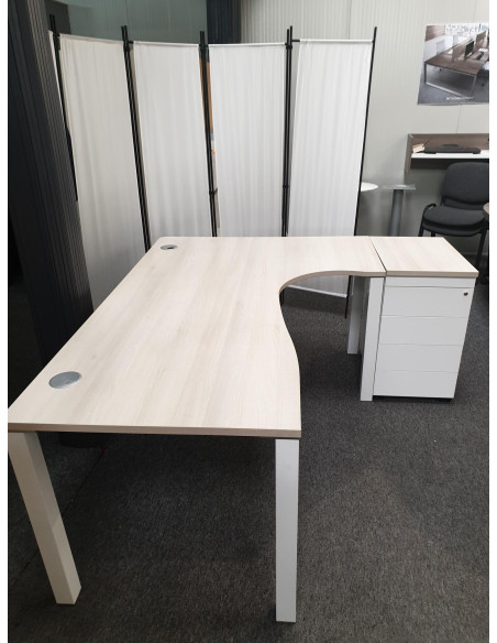 BUREAU COMPACT AVEC CAISSONS