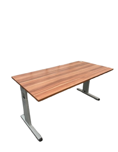 BUREAU DROIT COLORIS NOYER