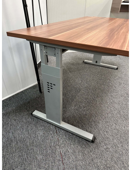 BUREAU DROIT COLORIS NOYER