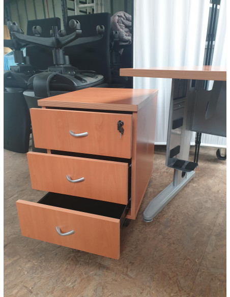 BUREAU COMPACT AVEC 2 CAISSONS