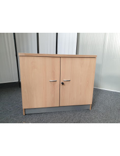 ARMOIRE BASSE 2 PORTES BATTANTES 2