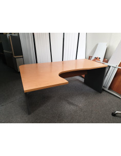 BUREAU COMPACT BOIS ET ANTHRACITE 2