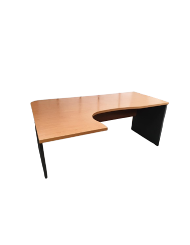 BUREAU COMPACT BOIS ET ANTHRACITE