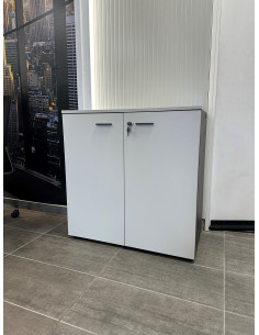 ARMOIRE BASSE GRIS CLAIR 2