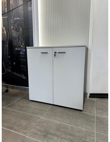 ARMOIRE BASSE GRIS CLAIR