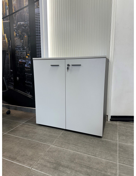 ARMOIRE BASSE GRIS CLAIR