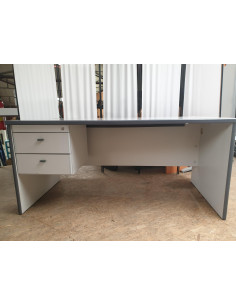 BUREAU CAISSON SUSPENDU GRIS 2